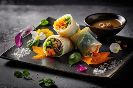 Delight Your Family With Delicious Vegetable Spring Rolls Quick And Easy To Makeの素材
