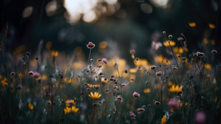 Wildflowers Backgroundの素材