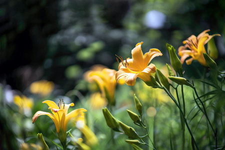 Wildflowers Daylilies Background Flowers Plantの素材