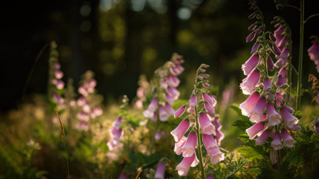 Wildflowers Foxgloves Background Flowers Plantの素材
