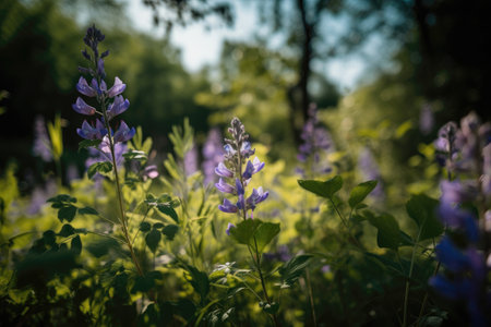 Wildflowers Wild Indigo Background Flowers Plantsの素材