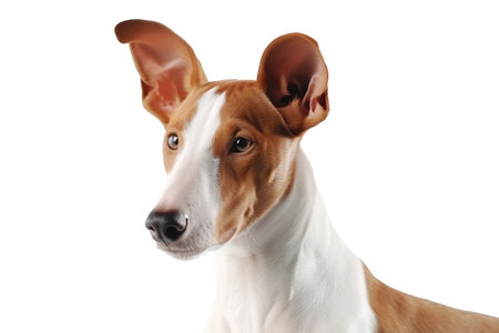 Ibizan Hound Dog On Isolated Transparent Background, Pngの素材