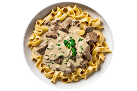 Beef Stroganoff On A Transparent Backgroundの素材