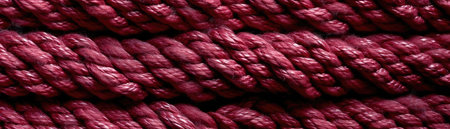 Maroon Close Up Detailed Pattern Of Ropes Twine Panoramic Bannerの素材