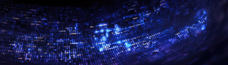 Navy Matrix Numbers Style Backgroundの素材