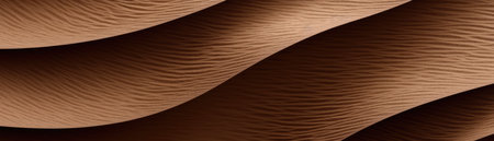 Texture Brown Paper Smooth Curves Minimal Style Super Detail Panoramic Bannerの素材