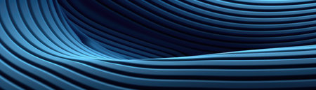 Texture Blue Paper Smooth Curves Minimal Style Super Detail Panoramic Bannerの素材