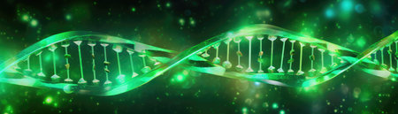 Gene Green Matrix Numbers Style Backgroundの素材