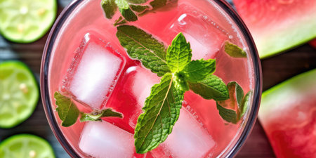 Top View Hydrating Coconut Watermelon Coolerの素材