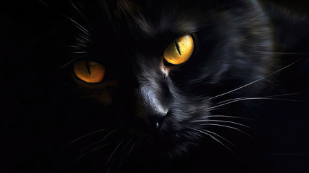 Portrait Of Cat Animal Minimalist Eternal Melancholyの素材