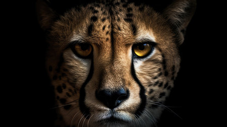 Portrait Of Cheetah Animal Minimalist Eternal Melancholyの素材