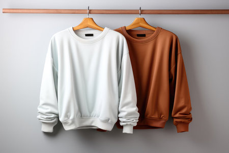White Woman Sweatshirts On White Backgroundの素材