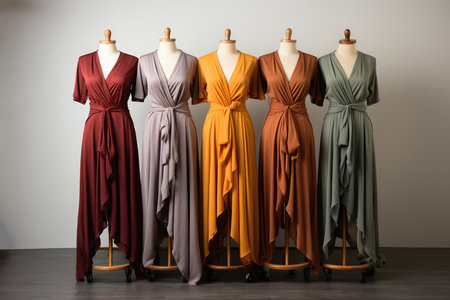 Woman Wrap Tops On White Backgroundの素材