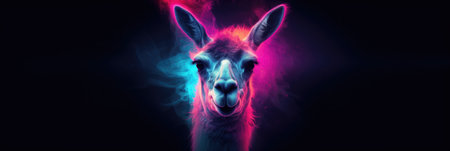 Portrait Of Llama Animal Minimalist Eternal Melancholy.の素材