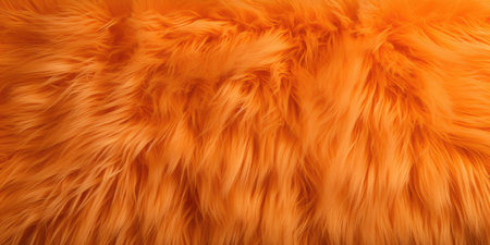 An Orange Fur Background Texture Featuring Natures Fluffy And Colorful Wool.の素材