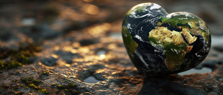 The Heart-Shaped Symbolism Of The Earth.の素材