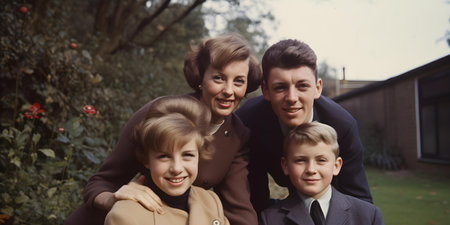 Flickering Frames s Family Home Movies Unearthed. Concept Family Memories, Home Videos, Vintage Footage, Nostalgic Momentsの素材
