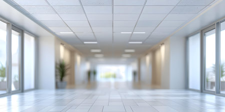 D rendering showing a white ceiling with acoustic gypsum board texture. Concept 3D Rendering, White Ceiling, Acoustic Gypsum Board Texture, Interior Designの素材