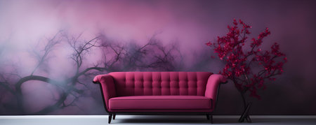 Eye-catching and colorful abstract tree wallpaper for vibrant interior decor. Concept Tree Art, Abstract Design, Colorful Wallpaper, Interior Decor, Eye-catchingの素材