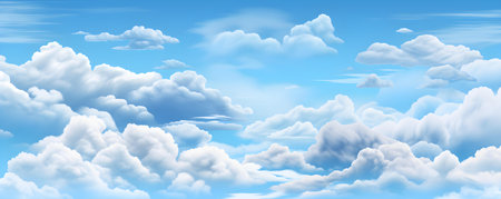 Cloudy sky symbolizes digital clouds and cloud computing concept. Concept Cloud Computing, Digital Clouds, Technology Symbolismの素材