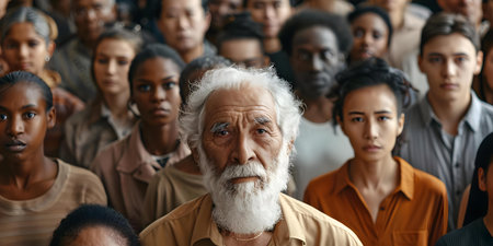 "Cheerful Individuals from Diverse Backgrounds Posing for a Group Photo." Concept Group Photo, Diverse Backgrounds, Cheerful Individualsの素材
