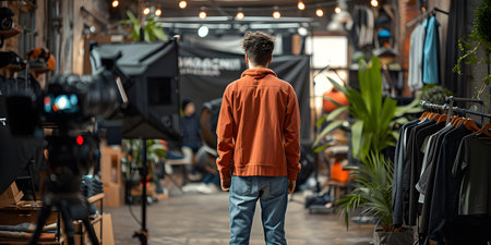 Get an exclusive look behind the scenes of a clothing brand photoshoot. Concept Behind the Scenes, Fashion Photography, Clothing Brand, Photoshoot, Exclusive Accessの素材