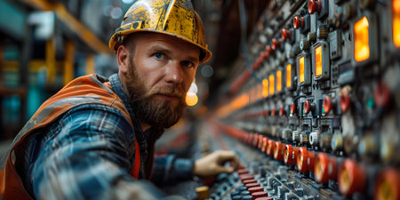 Engineer programming machines to process recycled plastic materials in a control room setting. Concept Recycling Technology, Plastic Processing, Control Room Operations, Mechanical Engineeringの素材