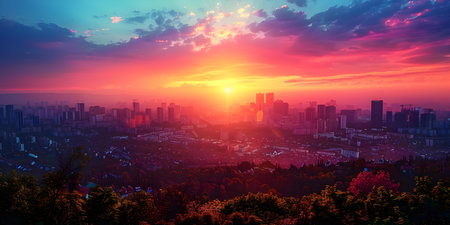 A construction site with a crane at sunset showcasing industrial development in progress. Concept Construction Site, Crane, Sunset, Industrial Development, Progressの素材