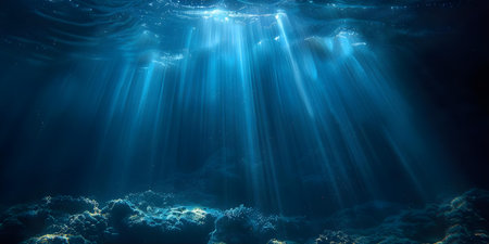 A heavenly light shining down symbolizing divine presence truth and spiritual illumination blessing the world with grace. Concept Spiritual Illumination, Divine Presence, Blessing, Heavenly Lightの素材