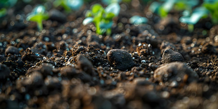 Soil Cultivation Method: A Spotlight on Sustainable Practices and Environmental Balance. Concept Sustainable Agriculture, Soil Health, Environmental Conservation, Traditional Farming Practicesの素材