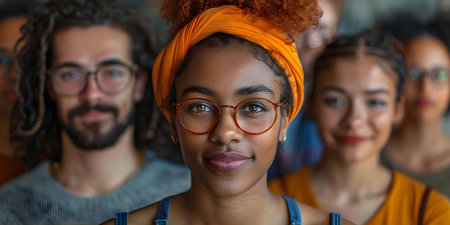 Collage of diverse headshots showcasing happy people from various cultural backgrounds ideal for a human resources database. Concept Headshots, Diversity, Happiness, Cultural Backgrounds, HR Databaseの素材
