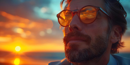 Entrepreneur with virtual rocket launch symbolizing growth ambition and pioneering spirit in innovative startup business. Concept Startup Success, Growth Ambition, Entrepreneurial Spiritの素材