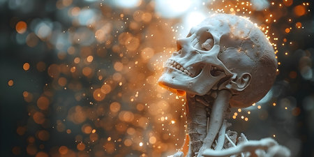 The Importance of Nutrients Absorbed into Bones and Cartilage for Bone Health and Joint Care. Concept Bone Health, Joint Care, Nutrient Absorption, Cartilage Health, Importance of Nutrientsの素材