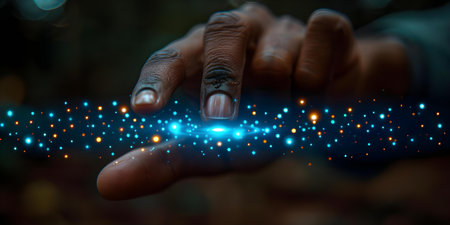 A businessman pressing a button symbolizing positive growth and benefits in business health insurance and development. Concept Business Growth, Health Insurance, Positive Benefits, Developmentの素材