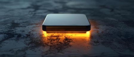 D Rendering of a High-Quality Raised Level Button. Concept 3D Modeling, Raised Button Design, High-Quality Renderingsの素材