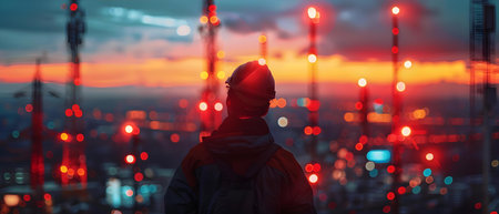 5G Visionary Crafting the Future of Connectivity. Concept 5G Technology, Innovations, Connectivity, Future, Visionariesの素材