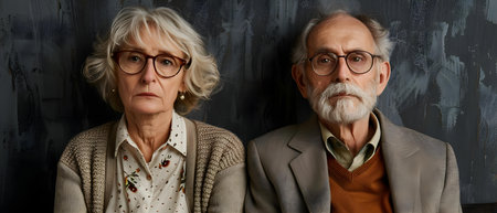 Silent Disagreement: A Quiet Contrast. Concept Contrasting Views, Discreet Disagreement, Subtle Opposition, Understated Dispute, Quiet Conflictの素材