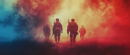 Valor Amidst Shadows: A Minimalist Tribute to WWII Heroes. Concept Documentary Photography, Black & White Portraits, WWII Veterans, Historical Tribute, Symbolic Imageryの素材