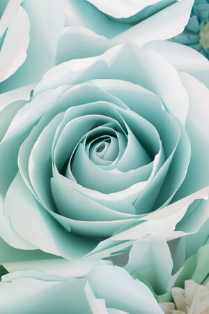 Beautiful, romantic and realistic of paper flowers.の写真素材