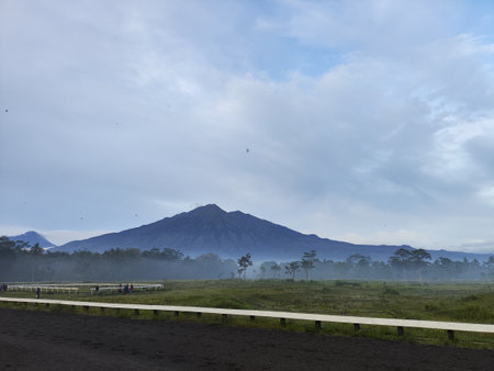 Landscape view of mountain in the morning