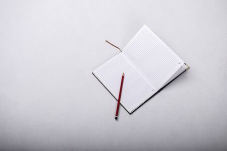 Notepad stands together on a white background.の写真素材