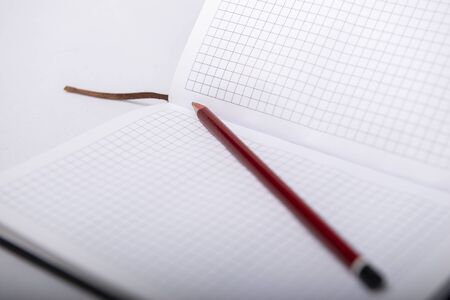 Notepad stands together on a white background.の写真素材