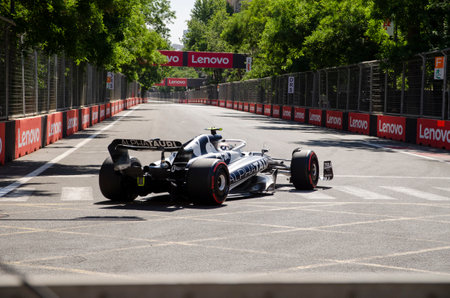Baku, Azerbaijan - 10 June 2022: Race Start at Formula 1 Grand Prix of Baku 2022のeditorial素材