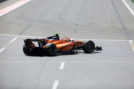 Baku, Azerbaijan - 10 June 2022: Race Start at Formula 1 Grand Prix of Baku 2022
