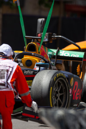 Baku, Azerbaijan - 10 June 2022: Race Start at Formula 1 Grand Prix of Baku 2022のeditorial素材