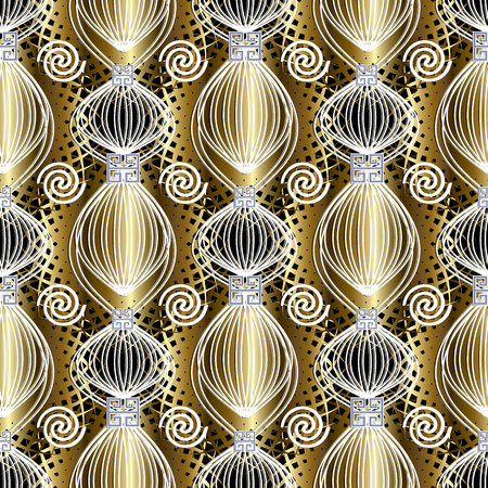 Greek abstract vector seamless pattern.のイラスト素材