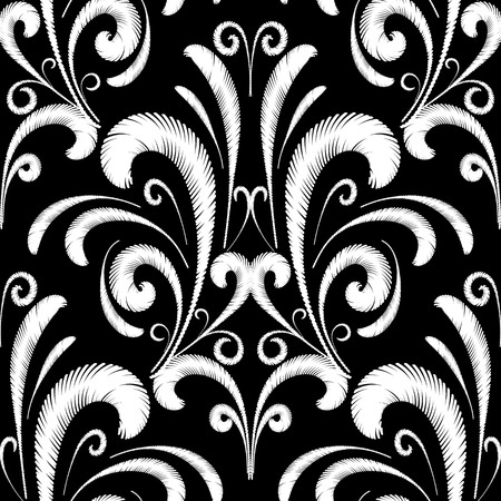 Embroidery seamless pattern.のイラスト素材