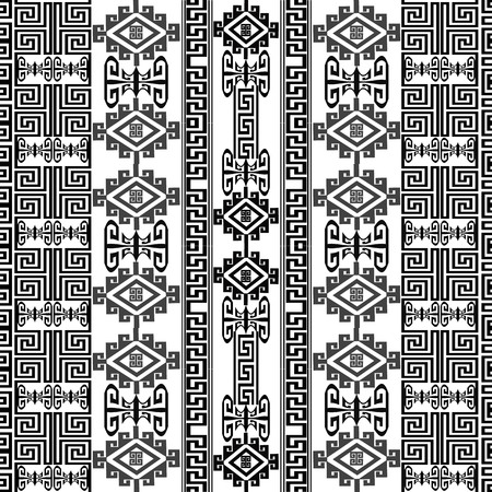 Greek ancient borders seamless pattern.のイラスト素材