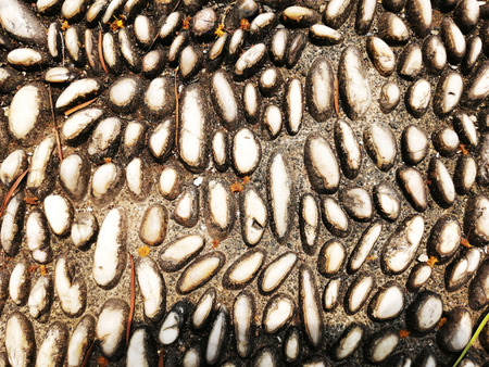 Pebbles. Stone background. Textured backdrop. Natural stones textureの写真素材