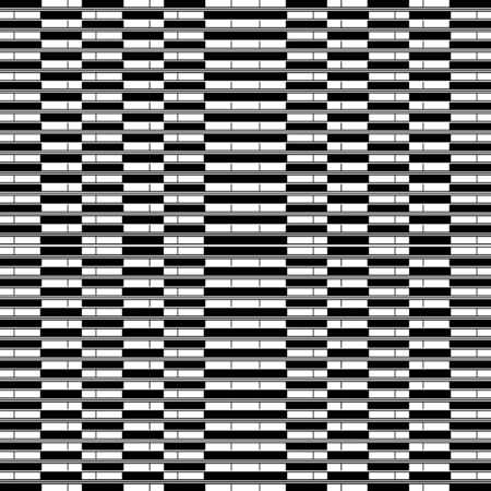 Striped vector seamless pattern. Black and white elegant stripes background. Monochrome repeat geometric backdrop. Ornate abstract design for wallpapers, fabric, prints. Endless texture.のイラスト素材